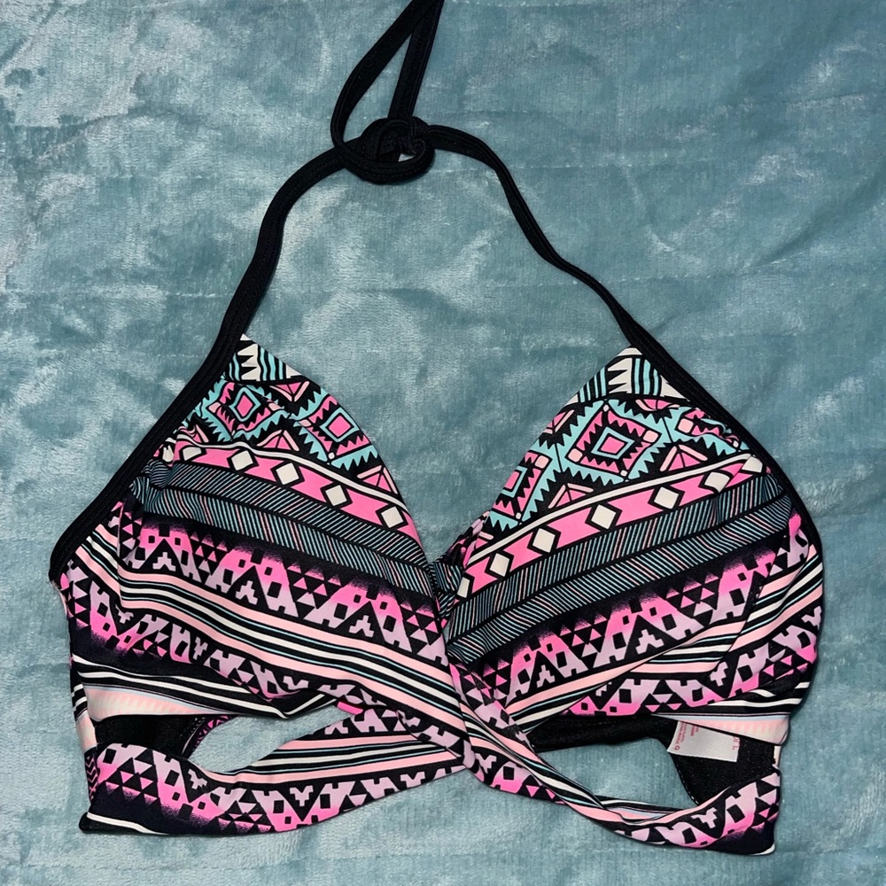 Xhilaration aztec cutout bikini top